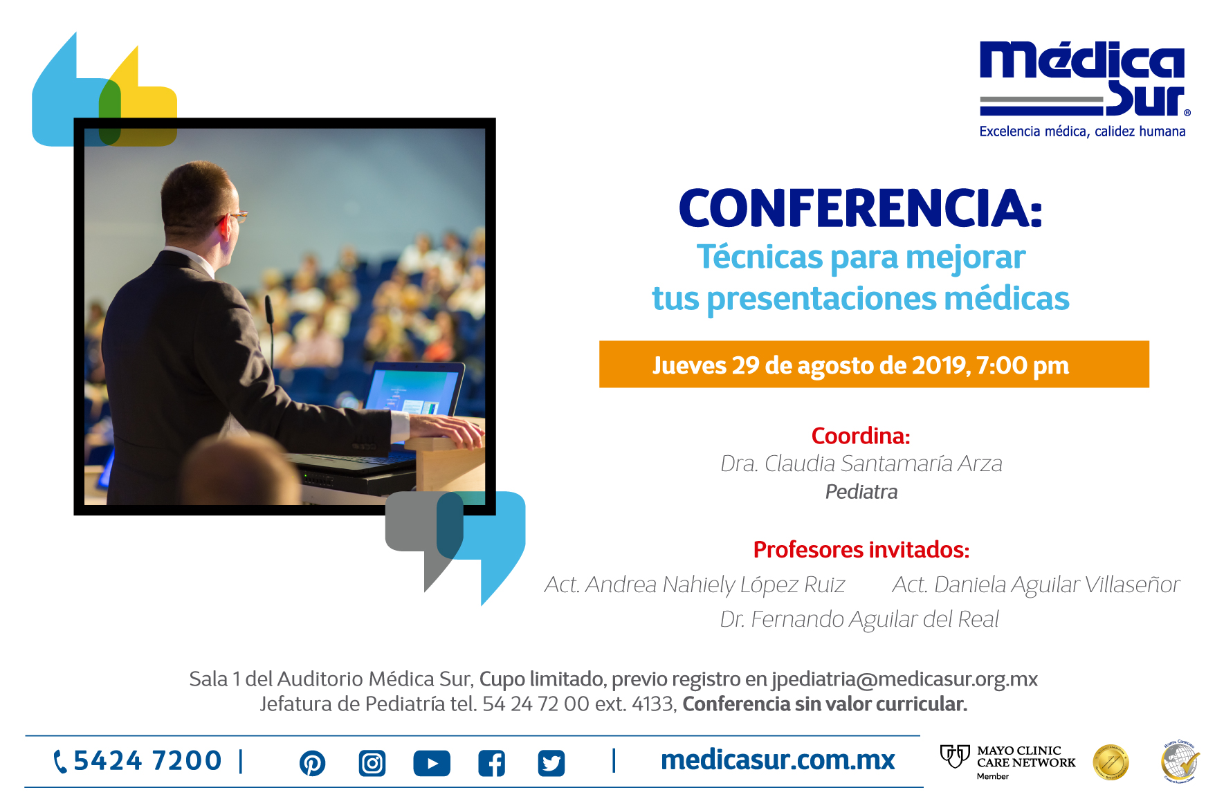 CONFERENCIA: Tcnicas para mejorar tus presentaciones mdicas